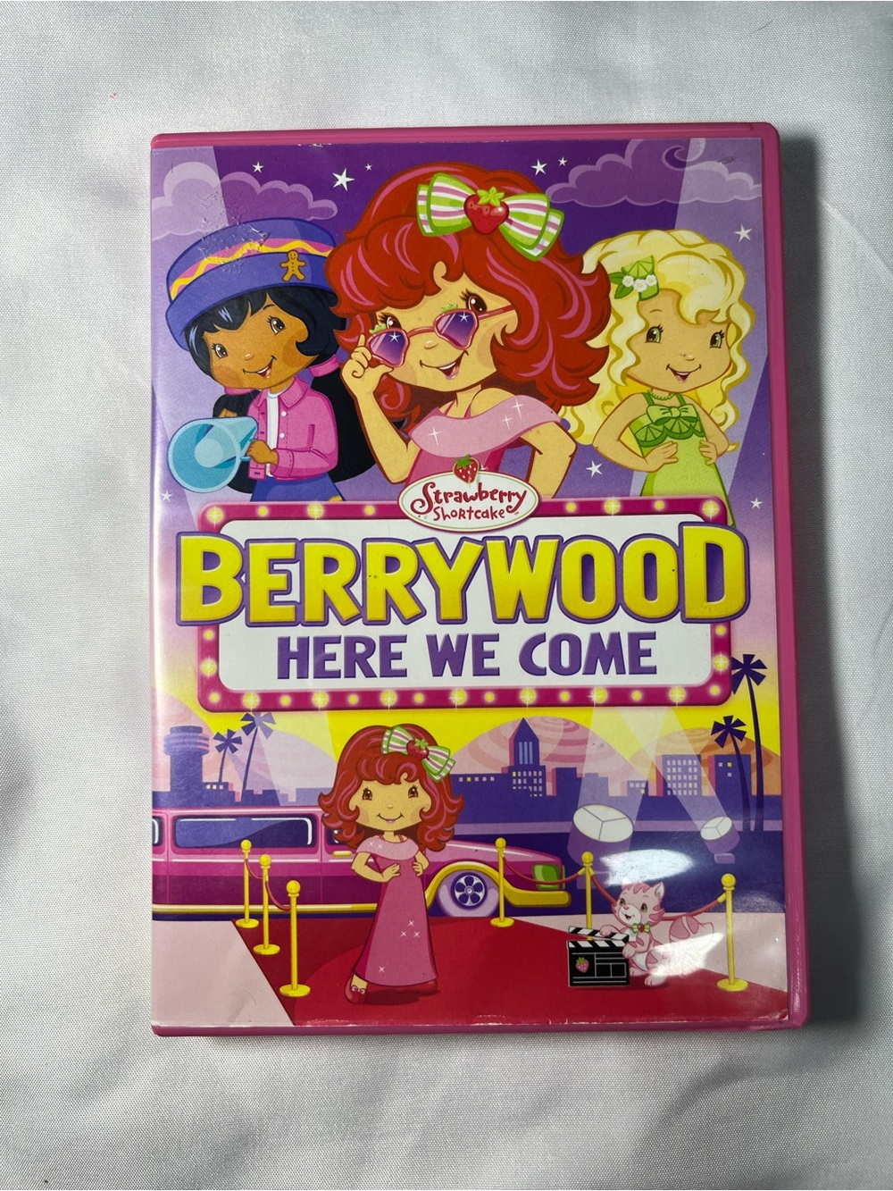 Strawberry Shortcake Berrywood Here We Come DVD 2010 Pink Scented Case